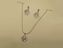 Naušnice i lančić komplet