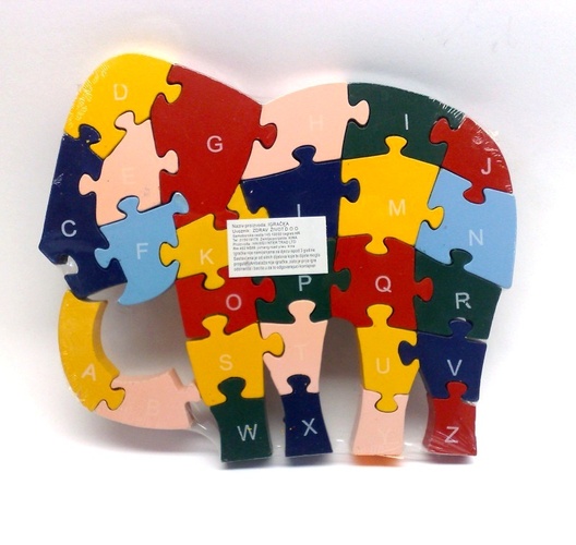 Drvene puzle - slon
